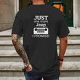 Just One More Jeep I Promise Mens Back Print T-shirt Gifts for Men