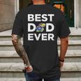 Kansas Jayhawks_Best Dad Ever Mens Back Print T-shirt Gifts for Men