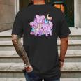 Kawaii Pastel Goth 3 Headed Dog Anime Mens Back Print T-shirt Gifts for Men