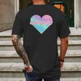 Kawaii Pastel Goth Anxiety Space Heart Mens Back Print T-shirt Gifts for Men