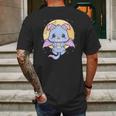 Kawaii Pastel Goth Cute Creepy Bat Dog Mens Back Print T-shirt Gifts for Men