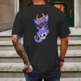 Kawaii Pastel Goth Cute Creepy Demon Dragon & Skull Mens Back Print T-shirt Gifts for Men