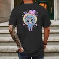 Kawaii Pastel Goth Cute Creepy Sugar Skull Anime Mens Back Print T-shirt Gifts for Men