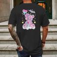 Kawaii Pastel Goth Cute Creepy Teddy Bear Mens Back Print T-shirt Gifts for Men