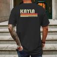 Kayla Gift Name Personalized Retro Vintage 80S 90S Birthday Mens Back Print T-shirt Gifts for Men