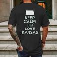 Keep Calm And Love Kansas State Mens Back Print T-shirt Gifts for Men