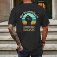 Keep Immigrants Deport Racists Mens Back Print T-shirt Gifts for Men