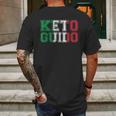 Keto Guido Italian Ketogenic Diet Italy Flag Mens Back Print T-shirt Gifts for Men