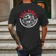 Kill Fish Circle Logo Theme Mens Back Print T-shirt Gifts for Men