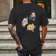 Kimetsu No Yaiba Demon-Slayer Mens Back Print T-shirt Gifts for Men