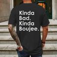 Kinda Bad Kinda Boujee Trendy Saying Text Logo Mens Back Print T-shirt Gifts for Men