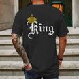 King Crown Old English Logo Mens Back Print T-shirt Gifts for Men