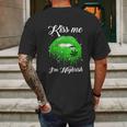 Kiss Me Im Highrish 420 Cannabis Marijuana Weed Lips Gift Graphic Design Printed Casual Daily Basic Mens Back Print T-shirt Gifts for Men