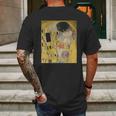 The Kiss Or Lovers By Gustav Klimt Mens Back Print T-shirt Gifts for Men