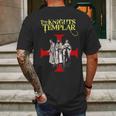 The Knight Templar - Templar S Mens Back Print T-shirt Gifts for Men