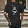 Kobe Rest In Peace Mens Back Print T-shirt Gifts for Men