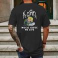 Korn The Peanuts Mens Back Print T-shirt Gifts for Men