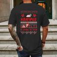 Krampus Is Coming To Town Xmas Ugly Mens Back Print T-shirt Gifts for Men