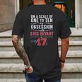 Kris Bryant Scale Of 1 To 10 My Obsession Mens Back Print T-shirt Gifts for Men