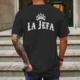 La Jefa The Boss Woman Spanish T-Shirt Mens Back Print T-shirt Gifts for Men