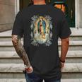 Our Lady Of Guadalupe Catholic Mexican Mens Back Print T-shirt Gifts for Men