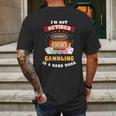 Las Vegas Gambling Retiree Lucky Casino Mens Back Print T-shirt Gifts for Men