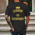 Lebron Vs Everybody La Bron Basketball Mens Back Print T-shirt Gifts for Men