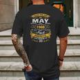 Legends Born In May 1988 33Rd Birthday 33 Years Old Mens Back Print T-shirt Gifts for Men