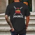 Lego Ninjago Ready To Battle Face Mens Back Print T-shirt Gifts for Men