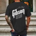 Les Paul Gibson Usa Mens Back Print T-shirt Gifts for Men