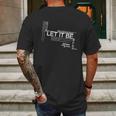 Let It Be Lyrics Art Mens Back Print T-shirt Gifts for Men