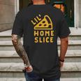 Lil Home Slice Pizza Pie Mens Back Print T-shirt Gifts for Men