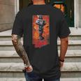 Lobo Pose Mens Back Print T-shirt Gifts for Men