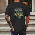 Logging Feller Buncher Driver Timber Just Another Day Mens Back Print T-shirt Gifts for Men