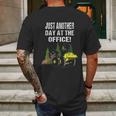 Logging Skidder Driver Diesel Just Another Day At The Office Mens Back Print T-shirt Gifts for Men