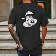 Looney Tunes Pepe Face Mens Back Print T-shirt Gifts for Men