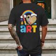 I Love Art Artist Painter Colorful Paintingkids Girls Mens Back Print T-shirt Gifts for Men