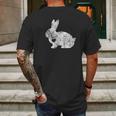 Love Bunny Rabbit Lover Animal Pet Owner Mens Back Print T-shirt Gifts for Men