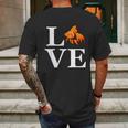 I Love Goldfish Retro Goldfish Keeper Aquarium Hobby Mens Back Print T-shirt Gifts for Men