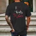 I Love And Heart The Kids Of St Jude For Runners Mens Back Print T-shirt Gifts for Men