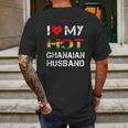 I Love My Hot Ghanaian Husband Mens Back Print T-shirt Gifts for Men