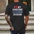 I Love My Salvadorian Husband Mens Back Print T-shirt Gifts for Men