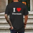 I Love Tiernan I Heart Tiernan Mens Back Print T-shirt Gifts for Men