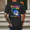 Lovely Daddy Shark Doo Doo Mens Back Print T-shirt Gifts for Men