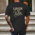 Lucca Italia Mens Back Print T-shirt Gifts for Men