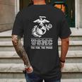 Lucky Ride Marines Usmc The Few The Proud White Emblem Mens Back Print T-shirt Gifts for Men