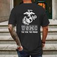 Lucky Ride Marines Usmc The Few The Proud White Emblem F And B Mens Back Print T-shirt Gifts for Men