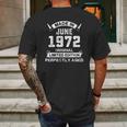 Made In June 1972 49Th Birthday Tee For 49 Years Old Mens Back Print T-shirt Gifts for Men