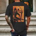 The Mandalorian Mens Back Print T-shirt Gifts for Men