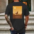 The Mandalorian And The Child Poster Mens Back Print T-shirt Gifts for Men